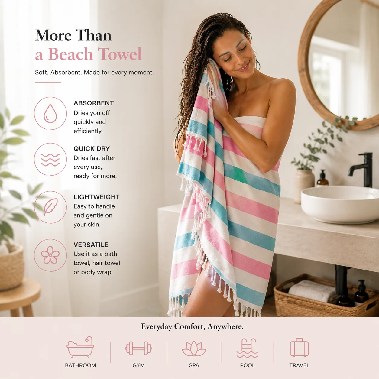 Turkish Beach Towels — 6 Pack image 3
