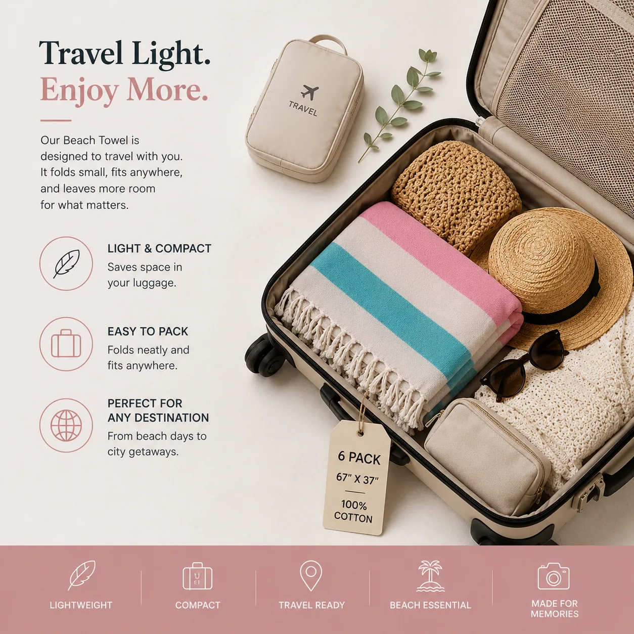 Turkish Beach Towels — 6 Pack image 4