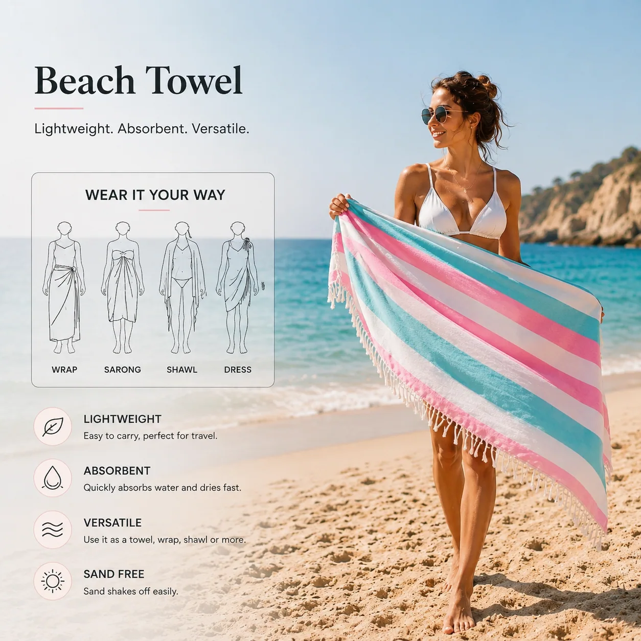 Turkish Beach Towels — 6 Pack image 6