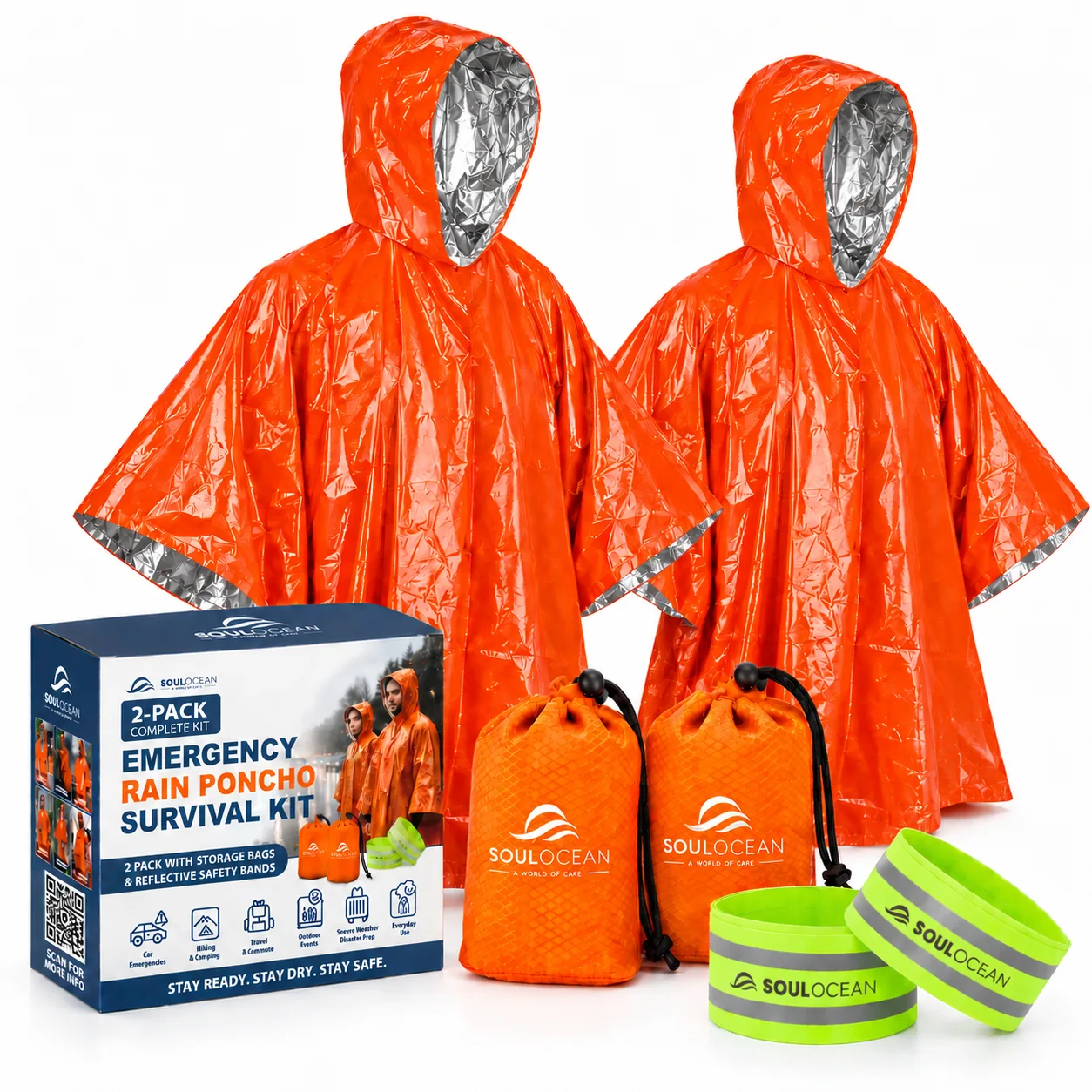 Emergency Rain Poncho Kit image 1