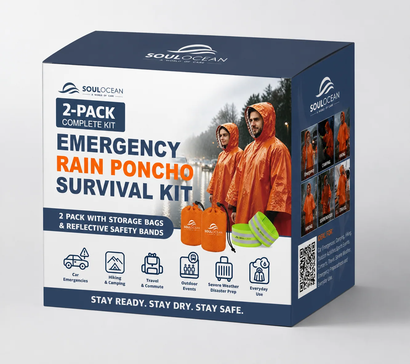 Emergency Rain Poncho Kit image 9