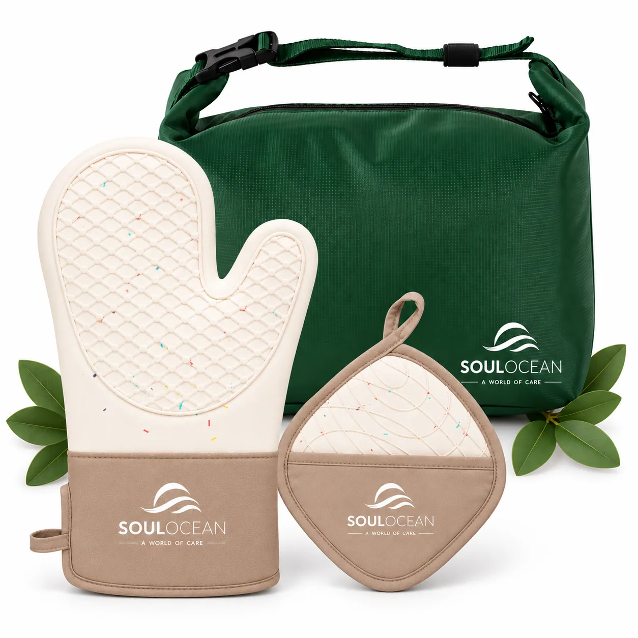 3-Piece Oven Mitt & Pot Holder image 2