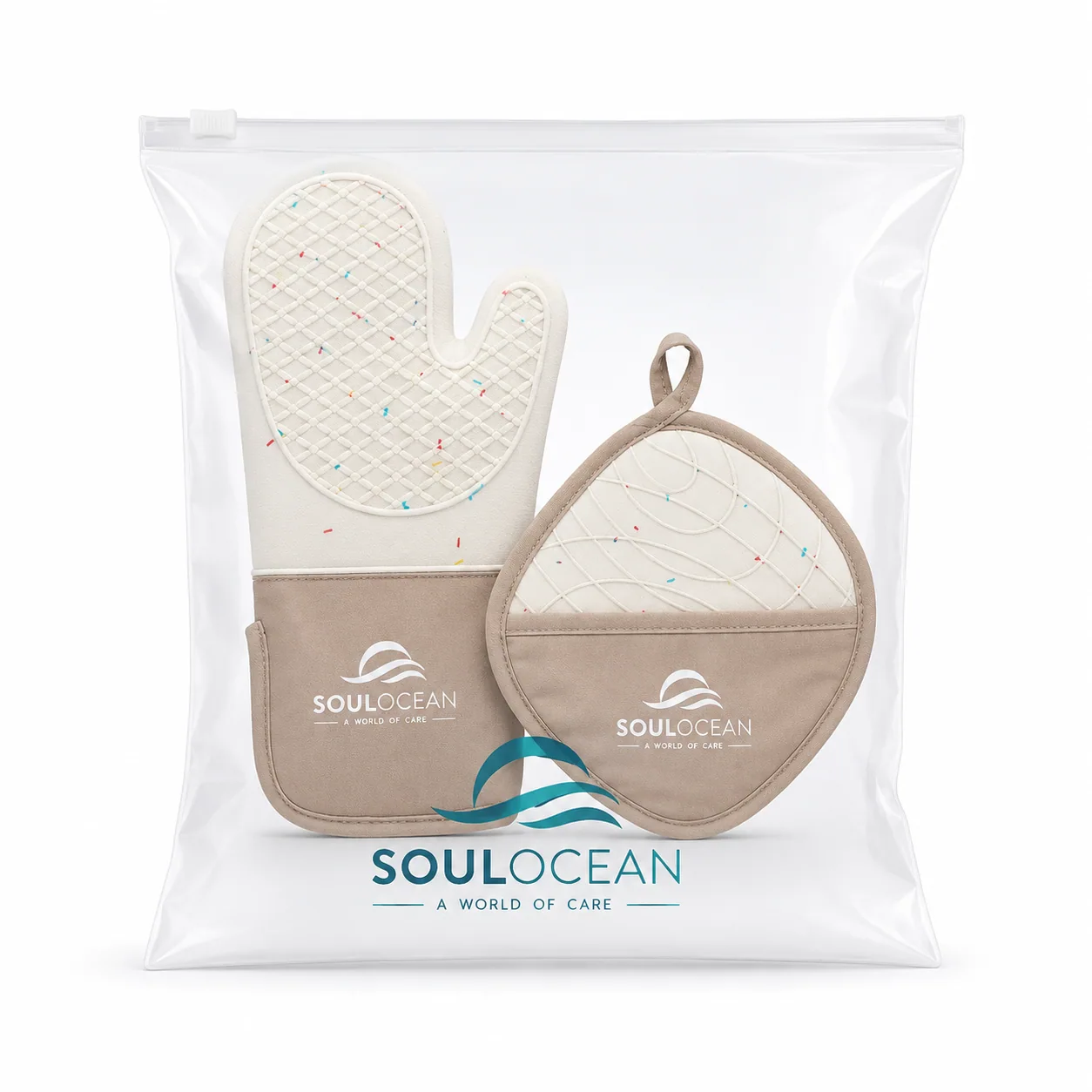 3-Piece Oven Mitt & Pot Holder image 5